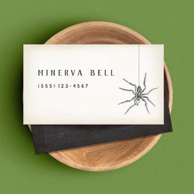 Halloween Spider Calling Card