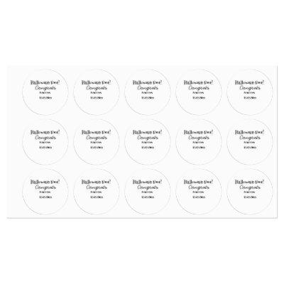 Halloween time congrats add name date year graduat labels
