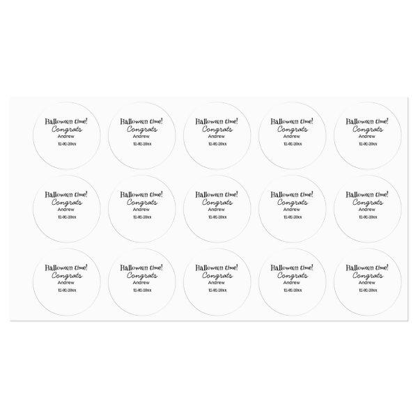 Halloween time congrats add name date year graduat labels