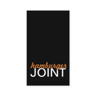 hamburger joint punch card
