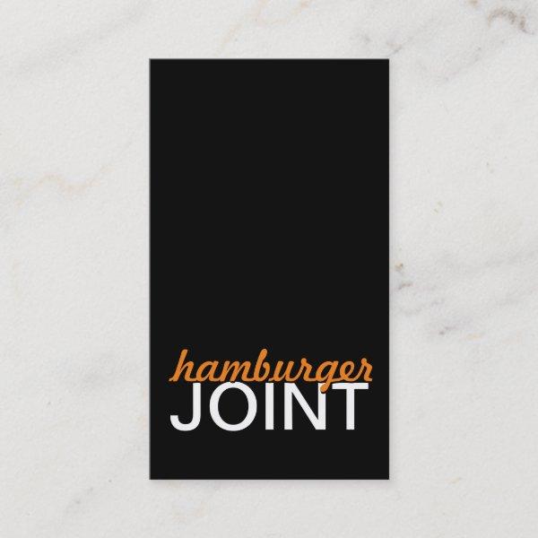 hamburger joint punch card
