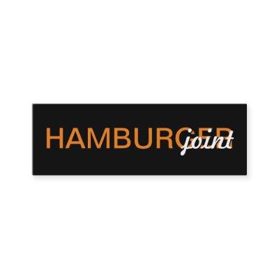 hamburger punch card