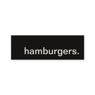 hamburgers. loyalty punch card