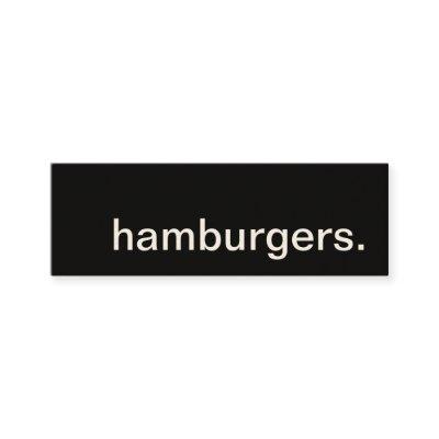 hamburgers. loyalty punch card