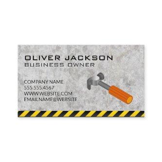 Hammer Logo | Concrete | Caution