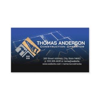 Hammer Saw Logo | Construction | Blueprints