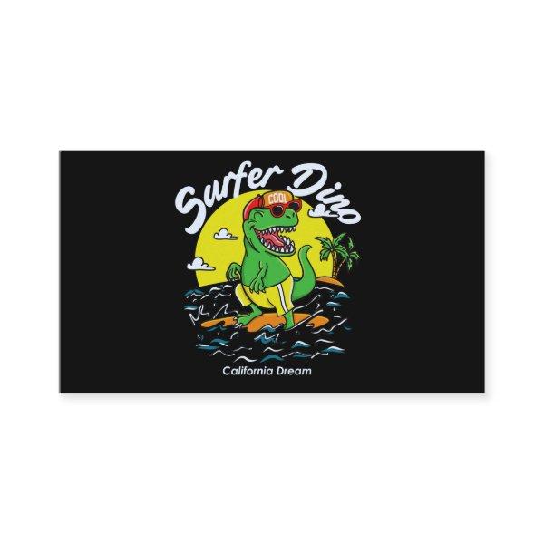 Hand drawn cool dinosaur vector design
