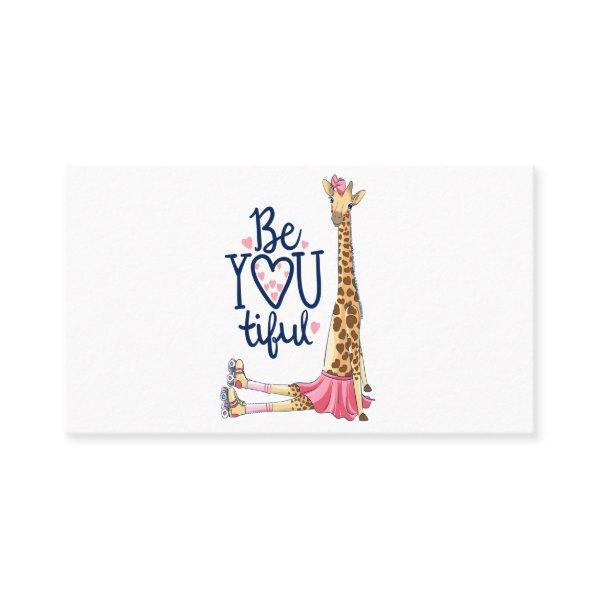 Hand drawn cute giraffe illustration