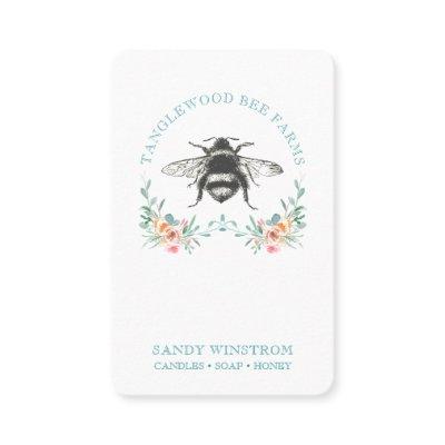 Hand Drawn Honey Bee Apiary Honey Products Square