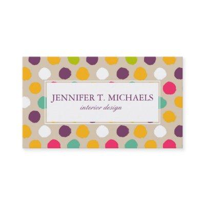 Hand-drawn polka dot pattern