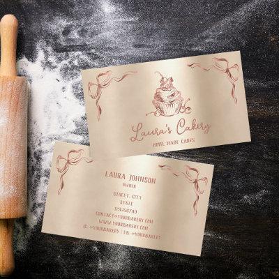 Hand Drawn Sweet Cupcake Bakery Pastry Chef