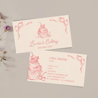 Hand Drawn Sweet Cupcake Bakery Pastry Chef