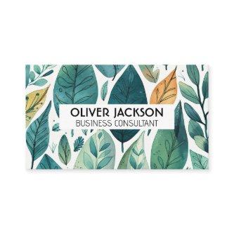 Hand Drawn Tropical Leaves Pattern