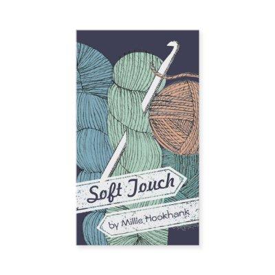 Hand drawn twisted yarn hank skein crochet hook