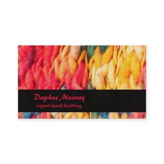 Hand Knitter Red and Yellow Yarn