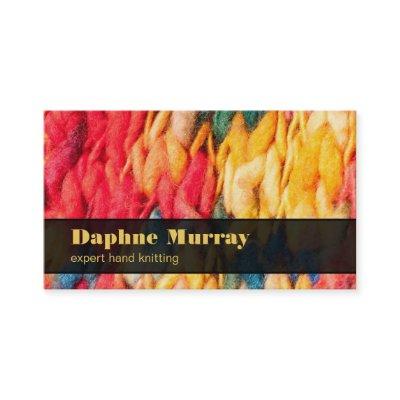 Hand Knitting Bright Colored Handspun Yarn