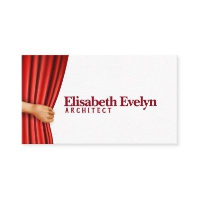 Hand opening theatre curtain