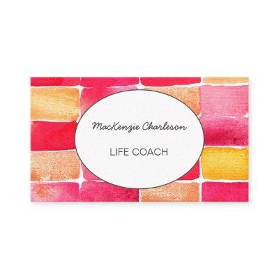 Hand Painted Modern Watercolor Abstract Geometric