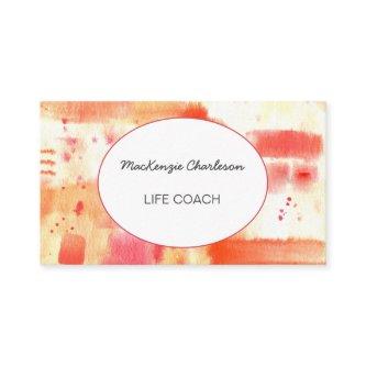 Hand Painted Modern Watercolor Abstract Life Coach