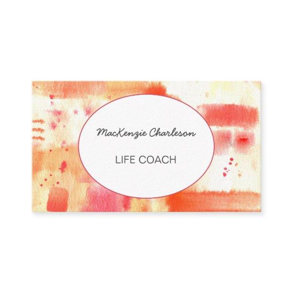 Hand Painted Modern Watercolor Abstract Life Coach