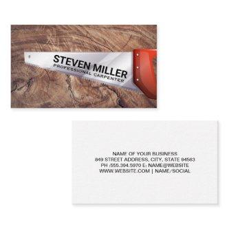 Hand Saw | Cut Wood Background