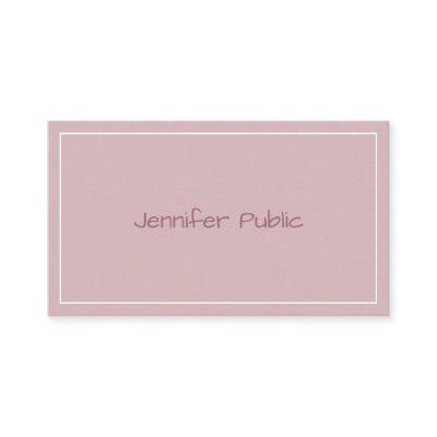 Hand Script Elegant Colors Modern Template Pretty
