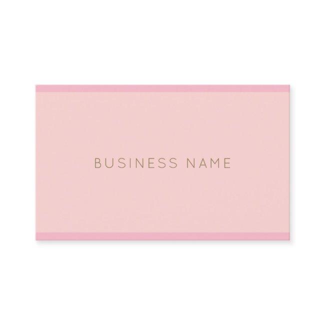Hand Script Name Plain Elegant Pink Gold Modern
