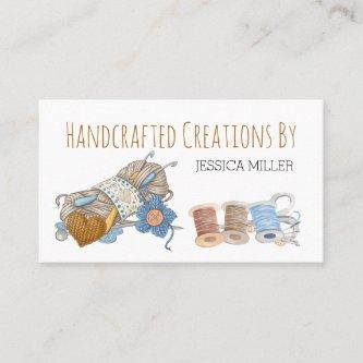 Handcrafted Creations Yarn and Sewing White
