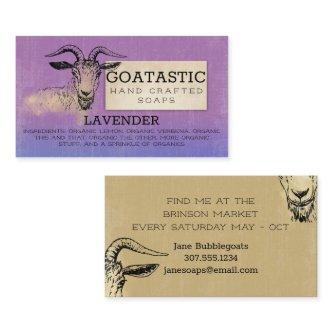 Handcrafted goats milk soap bath body lavender