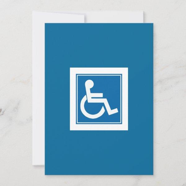 Handicap Sign Invitation
