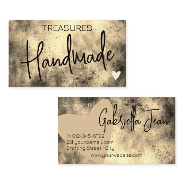 Handmade Crafts Calligraphy Signature Distressed