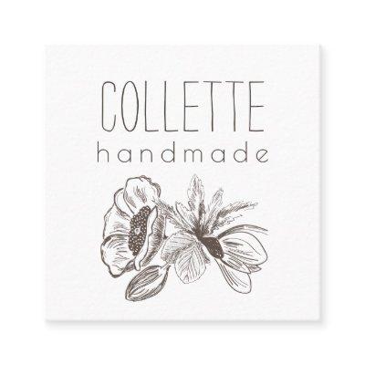 Handmade Flower Logo Square