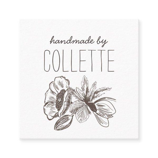 Handmade Flower Logo Square Business Square