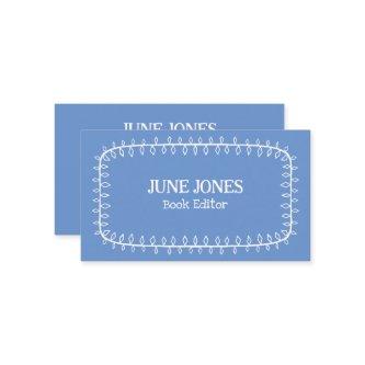 Handmade Frame Doodle Whimsical Custom Periwinkle
