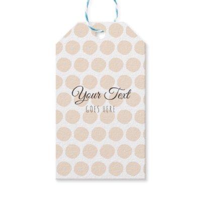 Handmade Product Blush Dots Simple Trendy Gift Tags