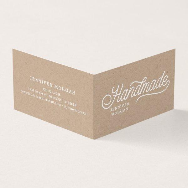 handmade products kraft folded qr code