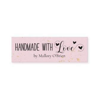 Handmade with Love Calligraphy Social Media Pink Mini