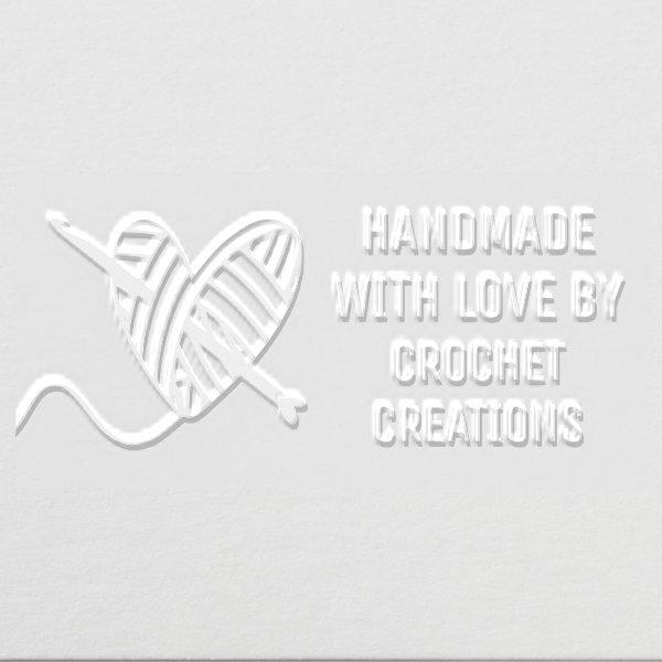 Handmade With Love Crochet Yarn Business Name Embosser