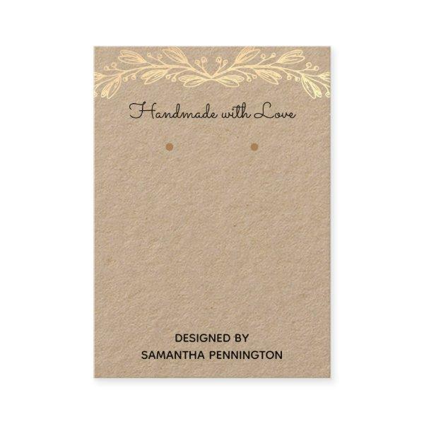 Handmade with Love Earring Display Product Cards