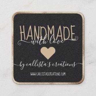 Handmade With Love Etsy Home Crafter Art Fair Gold Square