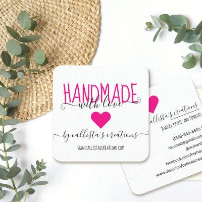 Handmade With Love Etsy Home Crafter Art Fair Square