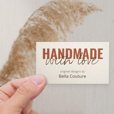 Handmade with Love Oversized Typography Cream