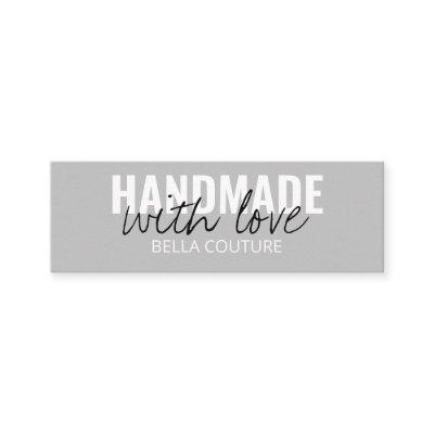 Handmade with Love Oversized Typography Grey Mini