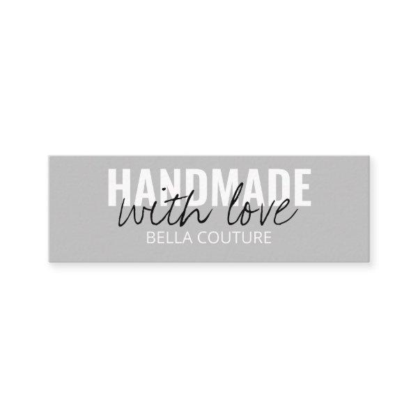 Handmade with Love Oversized Typography Grey Mini