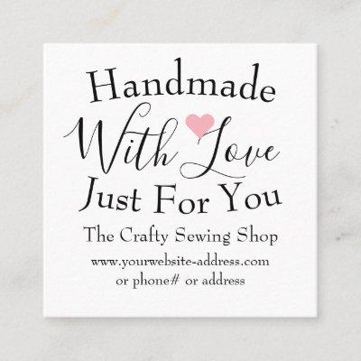 Handmade With Love Small Craft Business Supplies Square