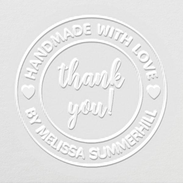 Handmade with Love Thank You Embosser