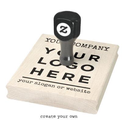 Handmade Your Business Logo Custom Name Slogan Rubber Stamp