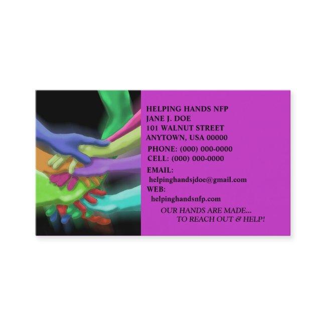 HANDS TEAM CHARITY NFP RETRO NEON
