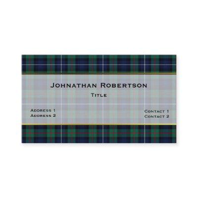 Handsome Robertson Plaid Custom
