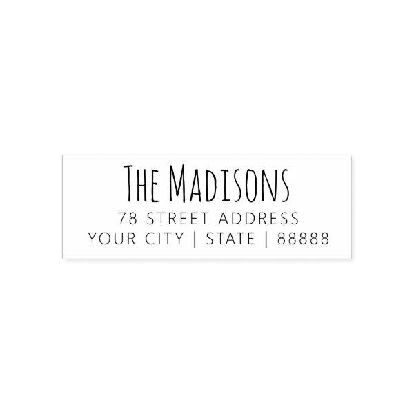 Handwriting Calligraphic Business Return Address Self-inking Stamp